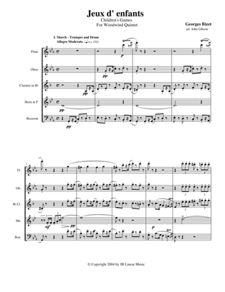 Bizet - Children's Games for Woodwind Quintet
