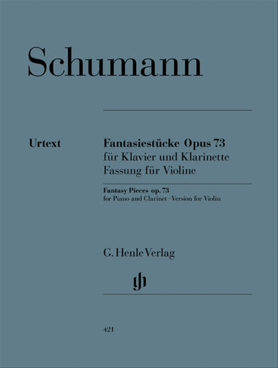 Fantasy Pieces for Piano and Clarinet Op. 73 Clarinet scores gallery preview page 1
