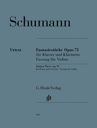 Book cover for Fantasy Pieces for Piano and Clarinet Op. 73