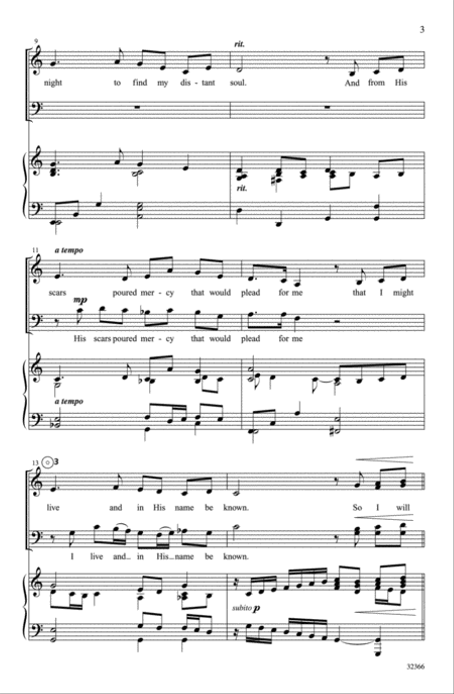 What Grace Is Mine What Grace Is Mine 4-Part scores gallery preview page 3