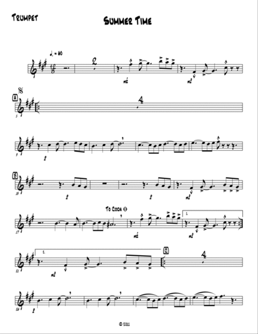 Summertime Summertime Jazz Ensemble scores gallery preview page 4