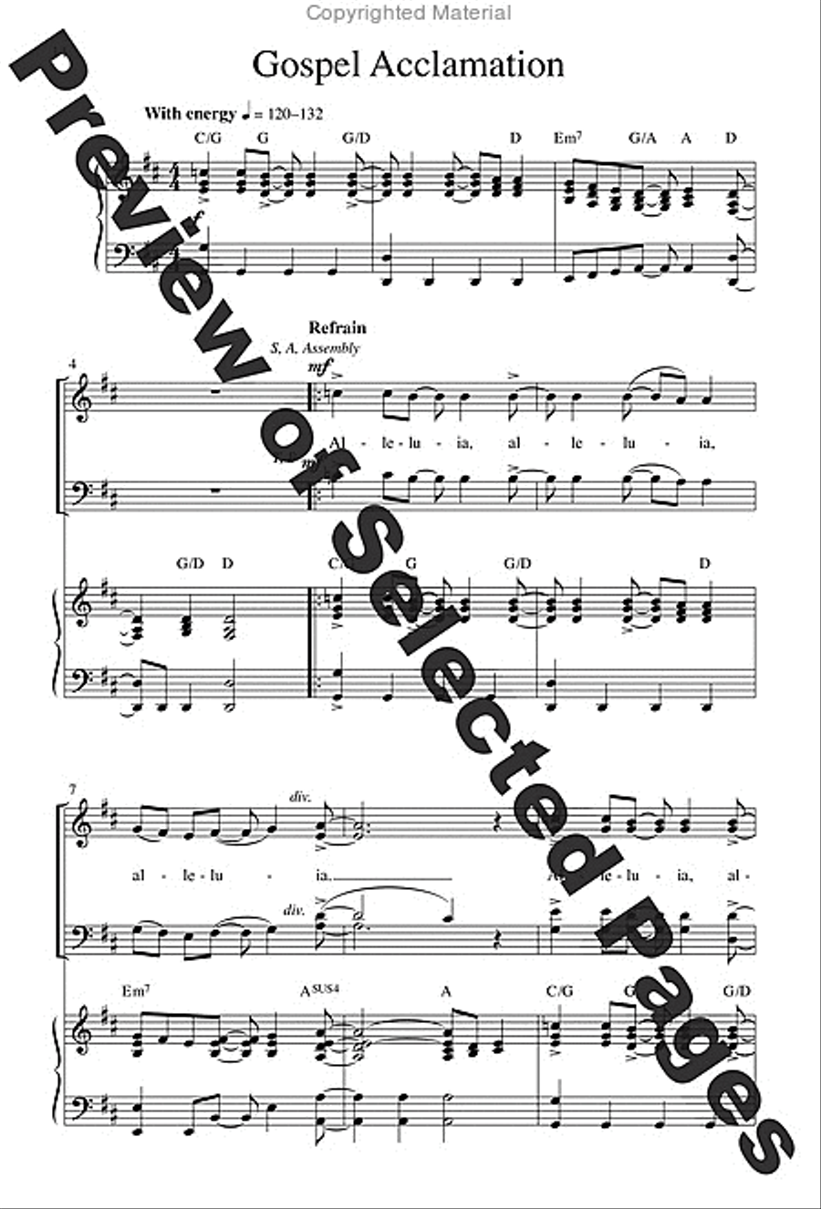 Mass from Age to Age - Choral / Accompaniment edition 4-Part scores gallery preview page 8