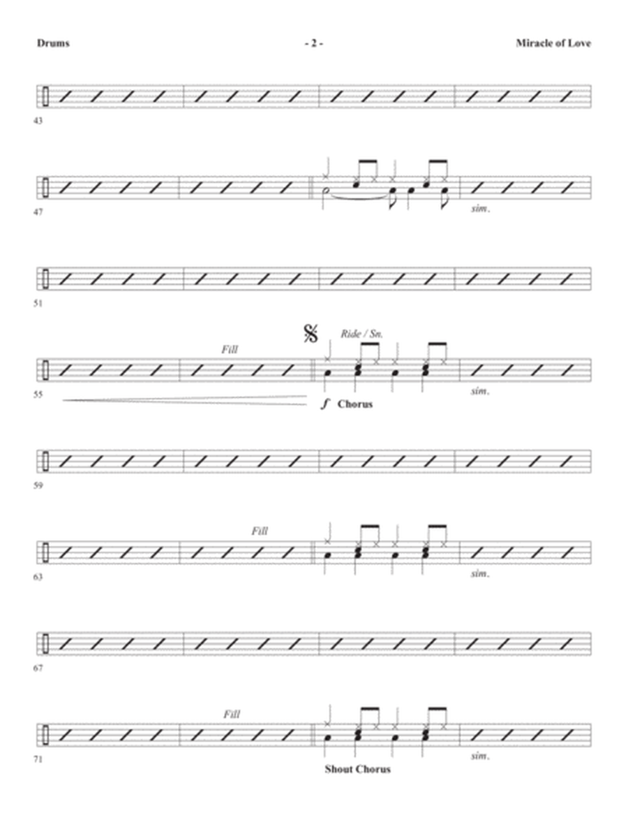 Miracle of Love (arr. Ed Hogan) - Drums