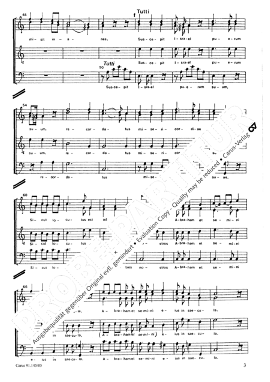 Magnificat in C-Dur 4-Part scores gallery preview page 4