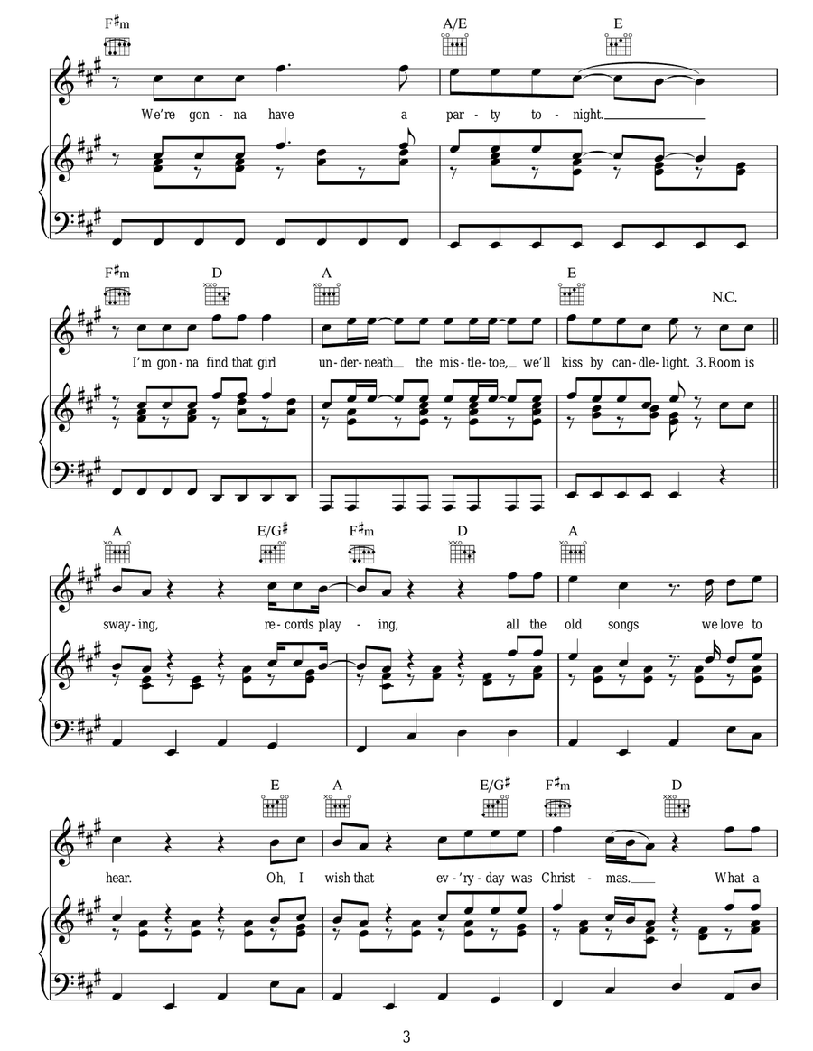 Merry Christmas Everyone Merry Christmas Everyone Acoustic Guitar scores gallery preview page 3