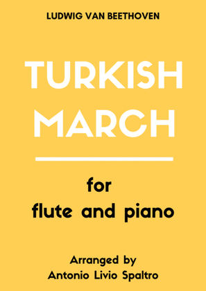 Turkish March (from Ruins of Athens) for Flute and Piano