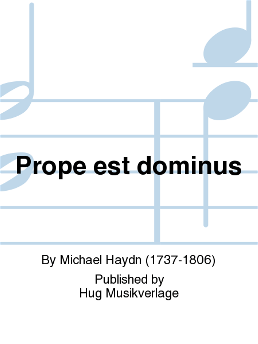 Prope est dominus Choir scores gallery preview page 1