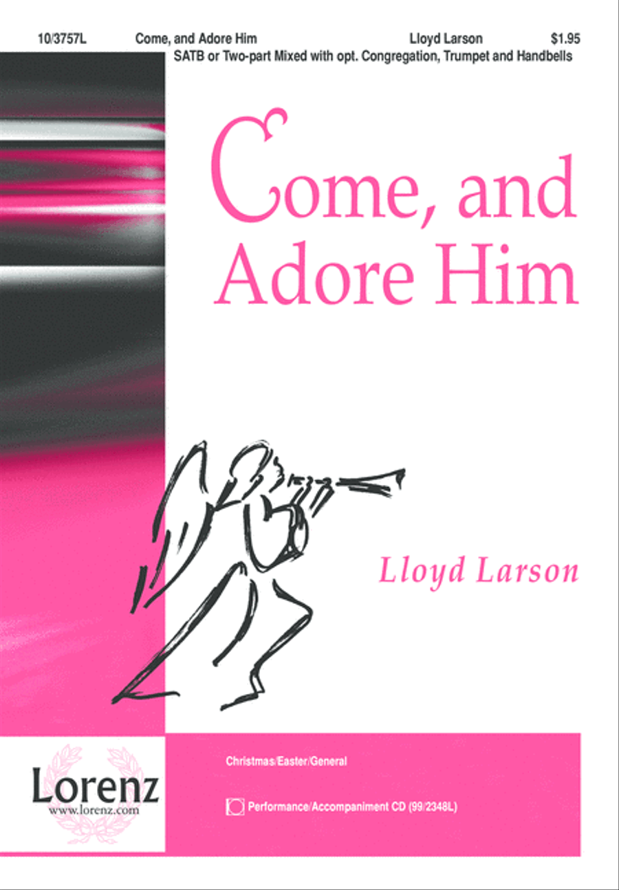 Come, and Adore Him 4-Part scores gallery preview page 1
