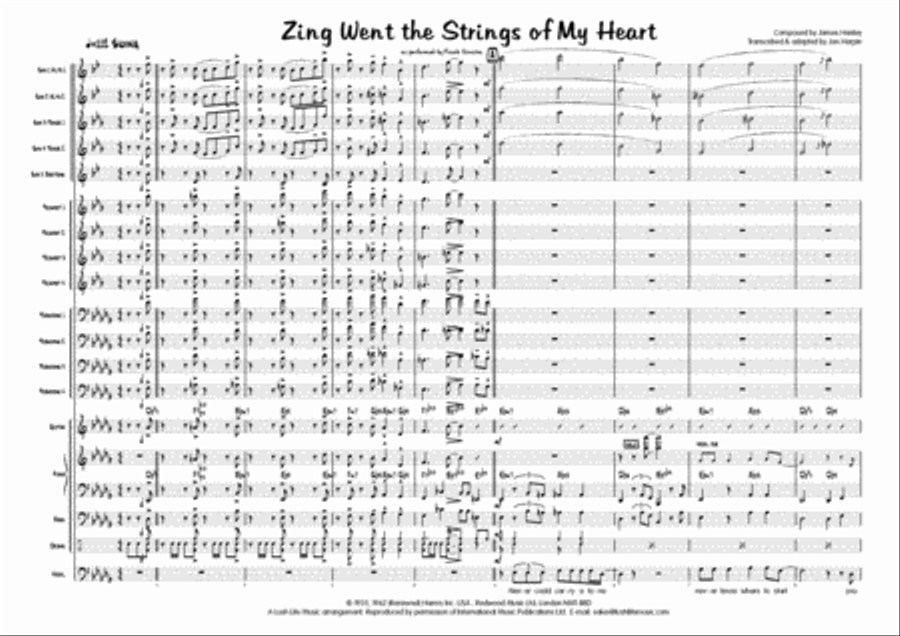 Zing! Went The Strings Of My Heart Big Band scores gallery preview page 2