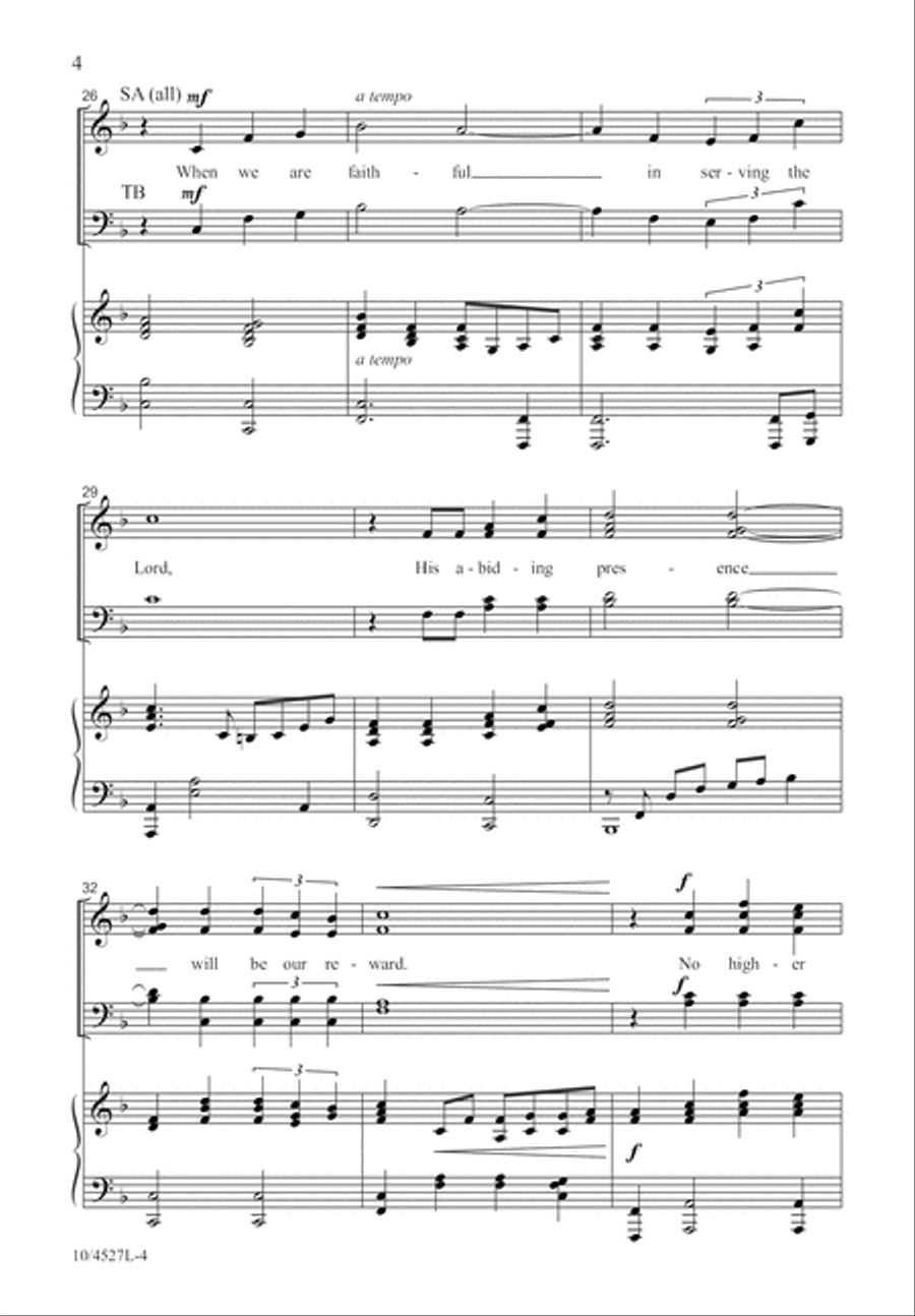 A Servant's Blessing A Servant's Blessing 4-Part scores gallery preview page 4