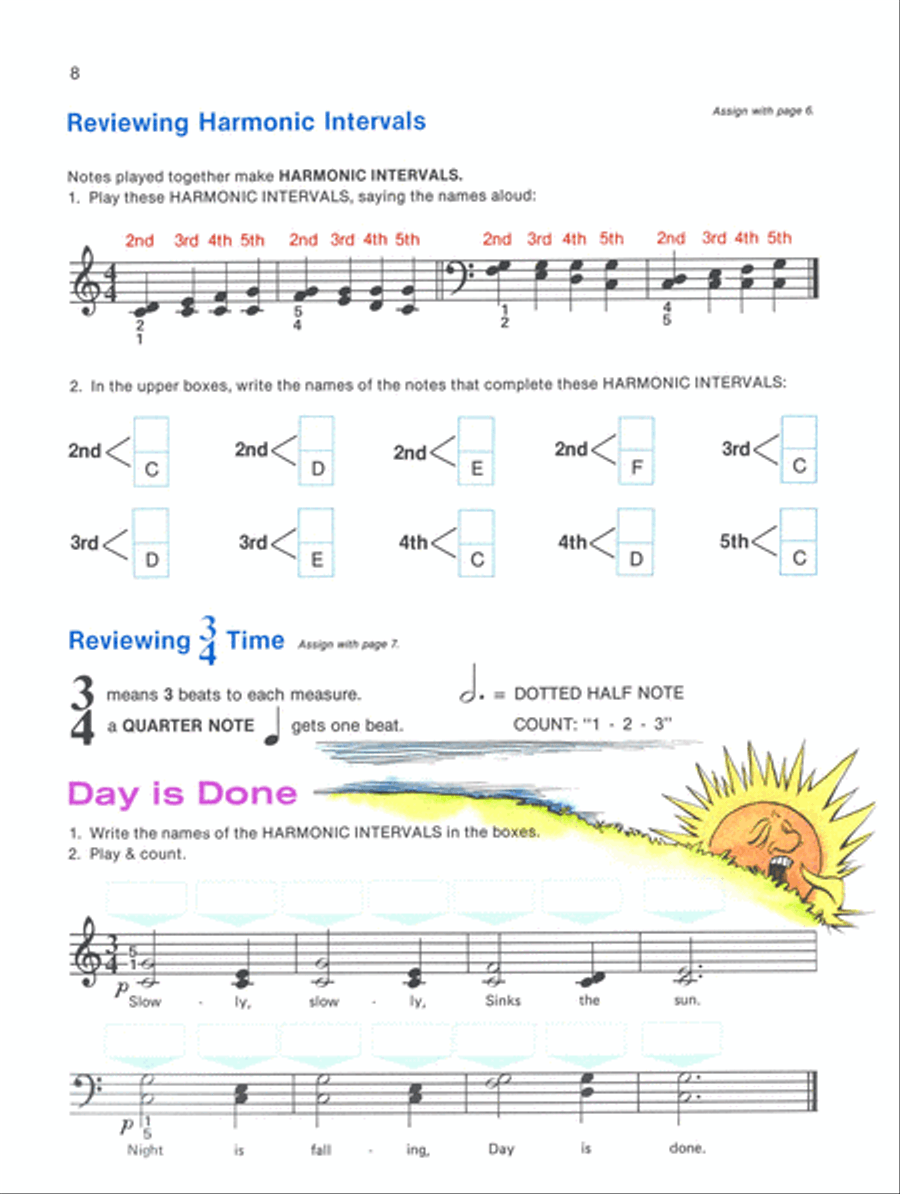 Alfred's Basic Piano Course Theory, Level 1B Piano Method scores gallery preview page 5