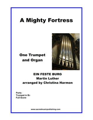 Book cover for A Mighty Fortress Is Our God for One Trumpet and Organ