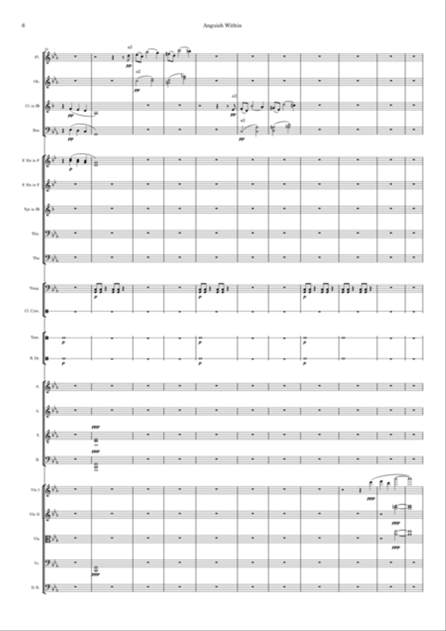 Anguish Within 4-Part scores gallery preview page 6