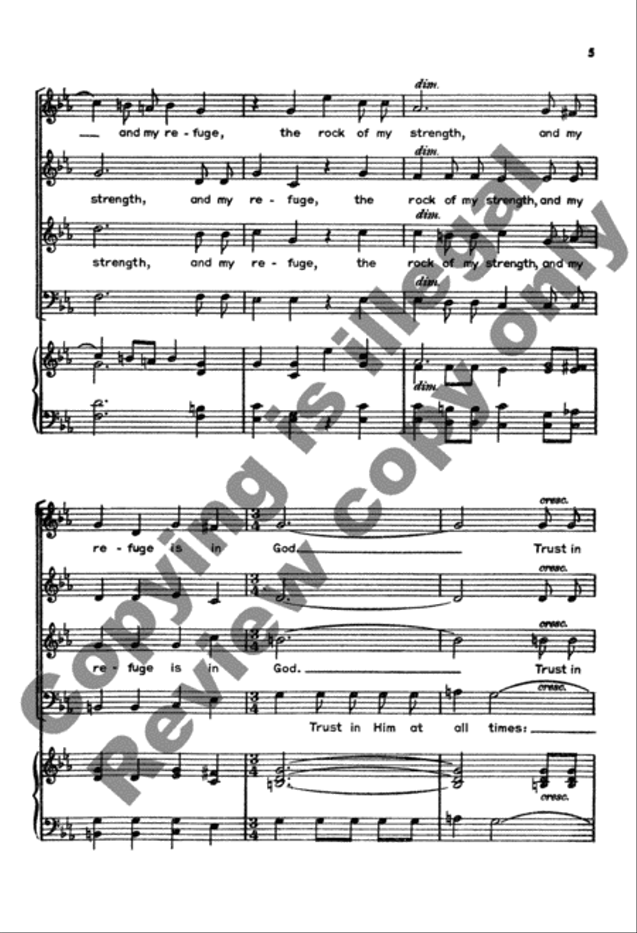 Truly My Soul Waiteth Upon God 4-Part scores gallery preview page 9