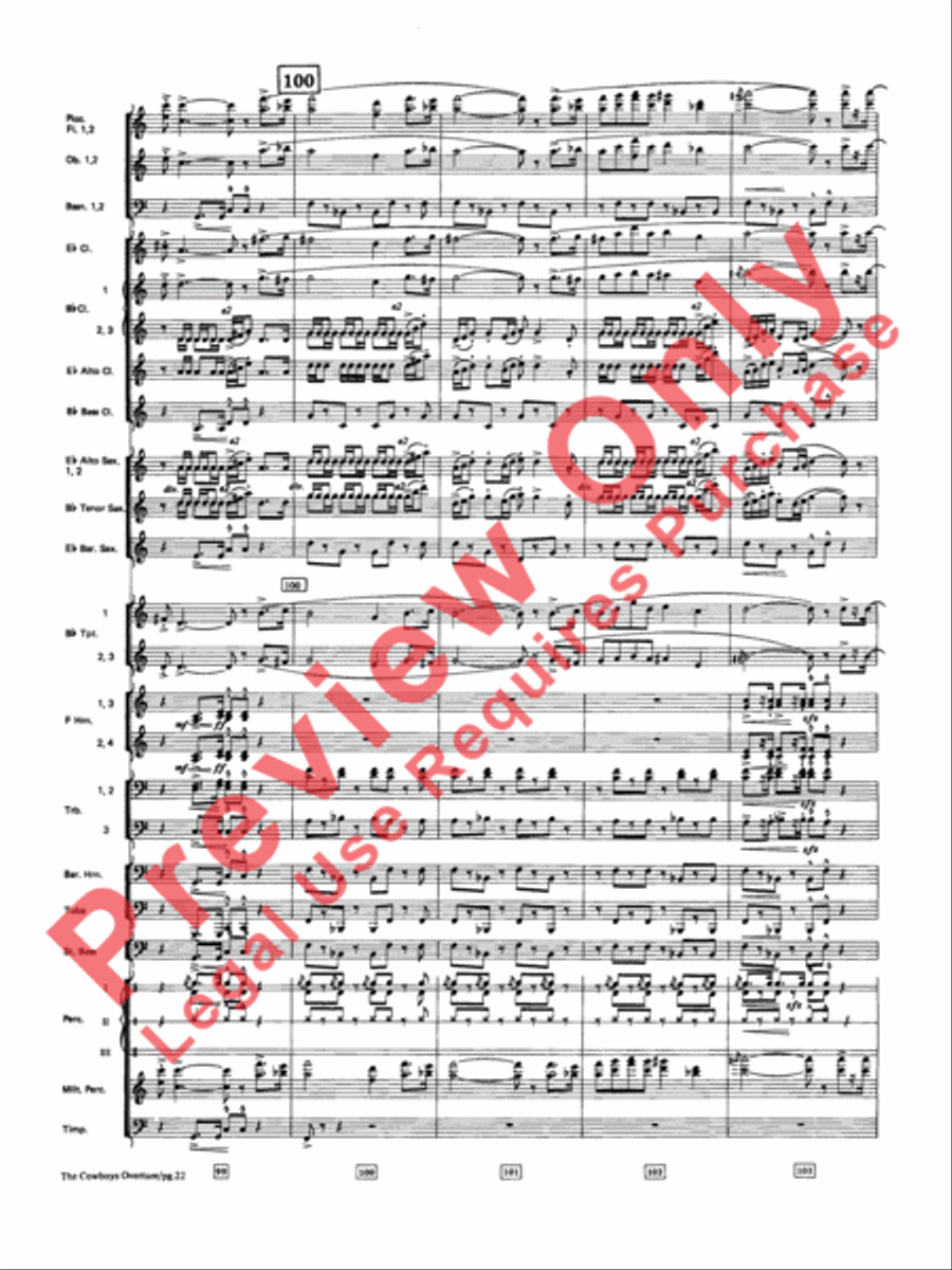The Cowboys Concert Band scores gallery preview page 23