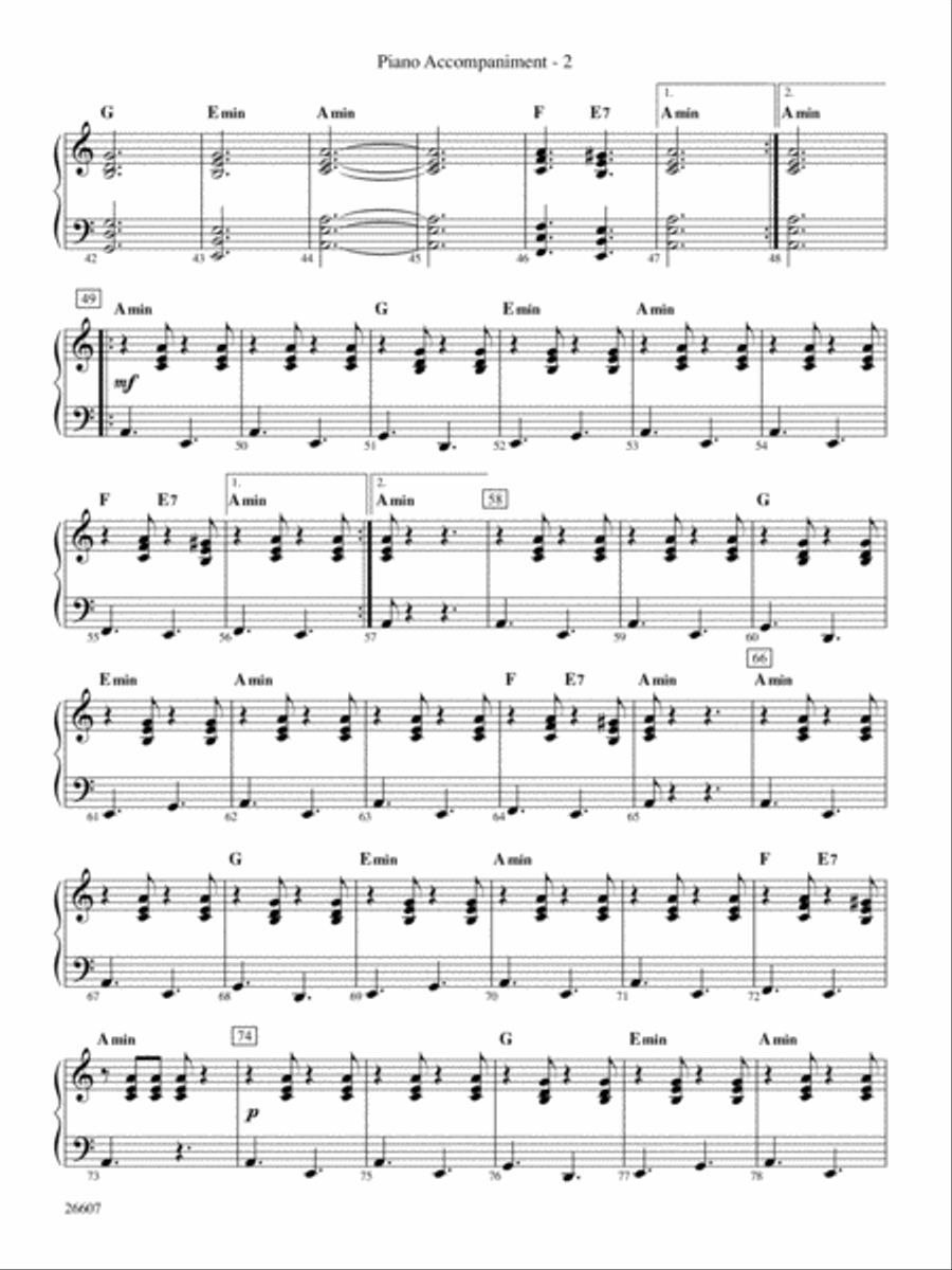 Washburn County: Piano Accompaniment