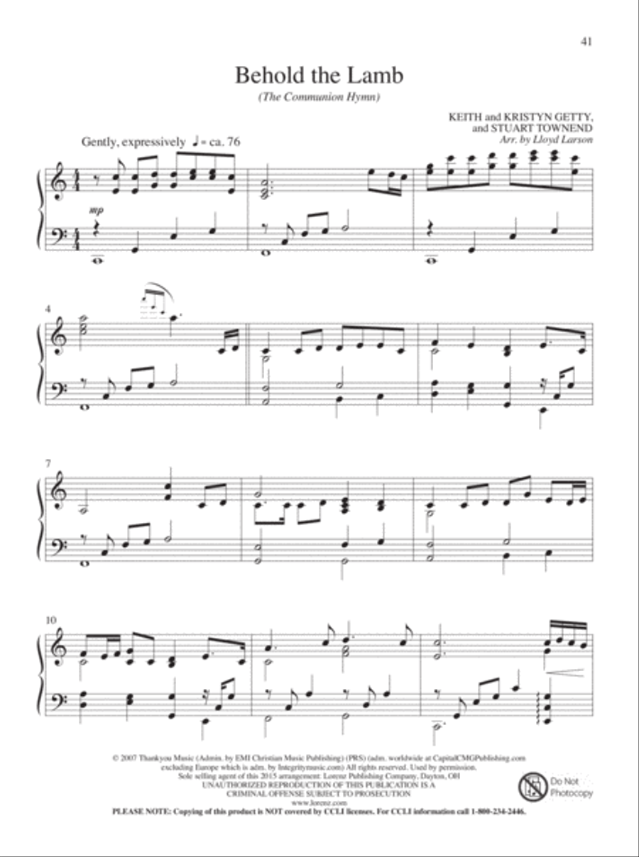 Fill the Earth with Songs Piano Solo scores gallery preview page 26