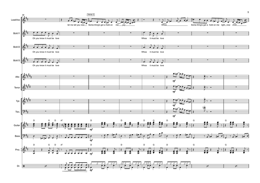Something's Got A Hold On Me Small Ensemble scores gallery preview page 6