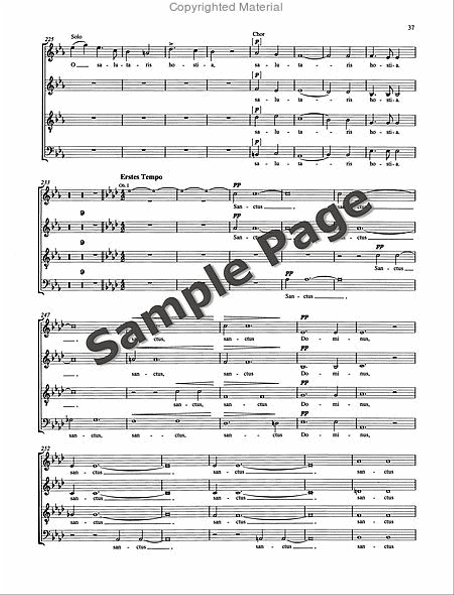 Missa Sacra Op. 147 4-Part scores gallery preview page 38