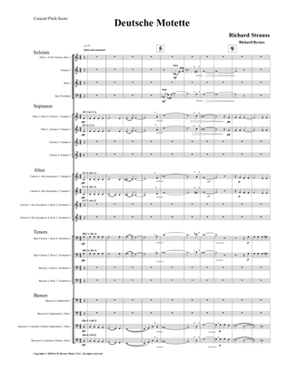 Deutsche Mottete (German Motet) by Richard Strauss (Winds and Brass)