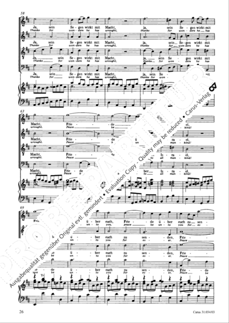 O fire everlasting (O ewiges Feuer, o Ursprung der Liebe) ATB scores gallery preview page 27