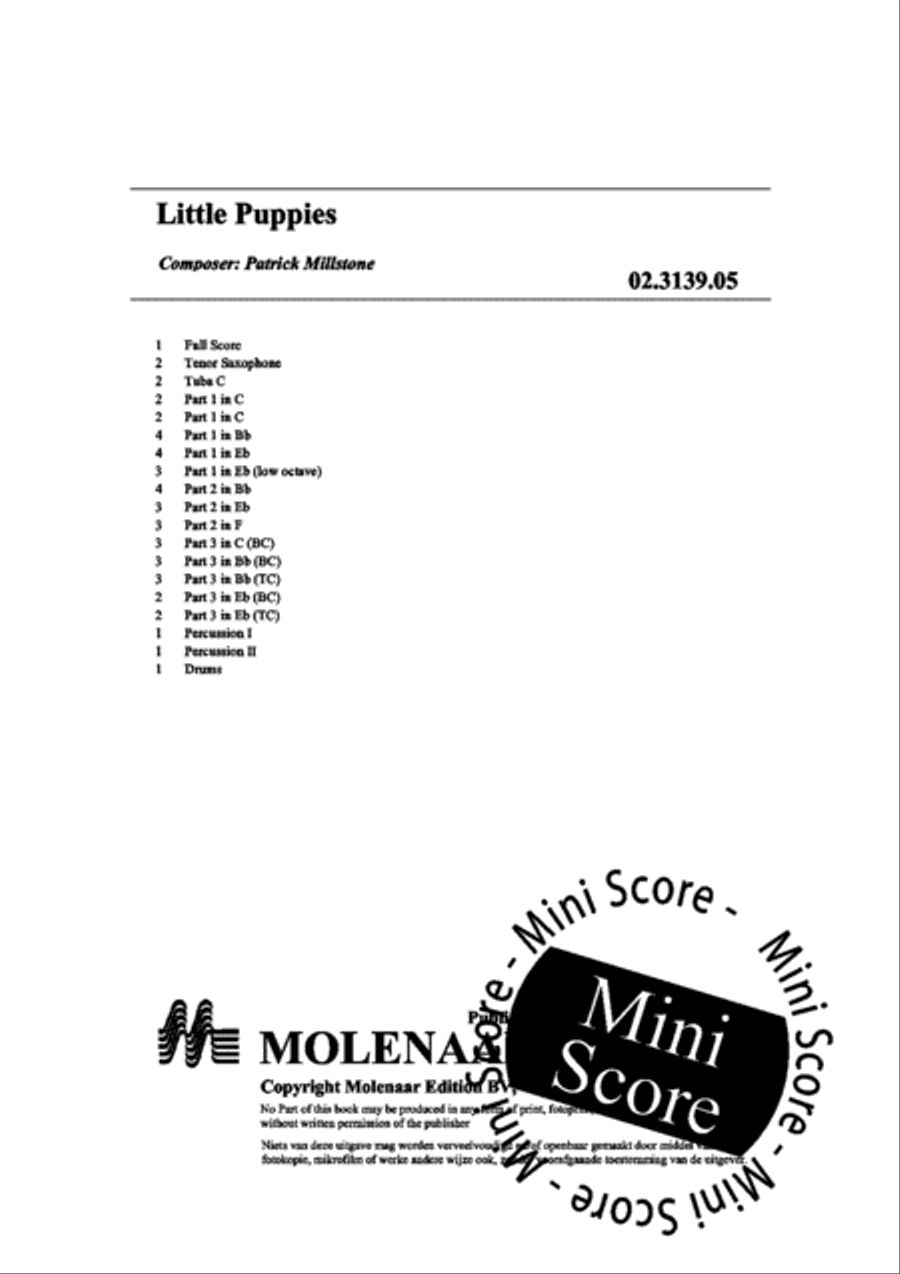 Little Puppies 3-Part scores gallery preview page 4