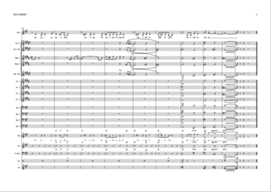 Sentimental Journey Jazz Ensemble scores gallery preview page 5