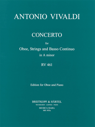 Book cover for Concerto in A minor RV 461