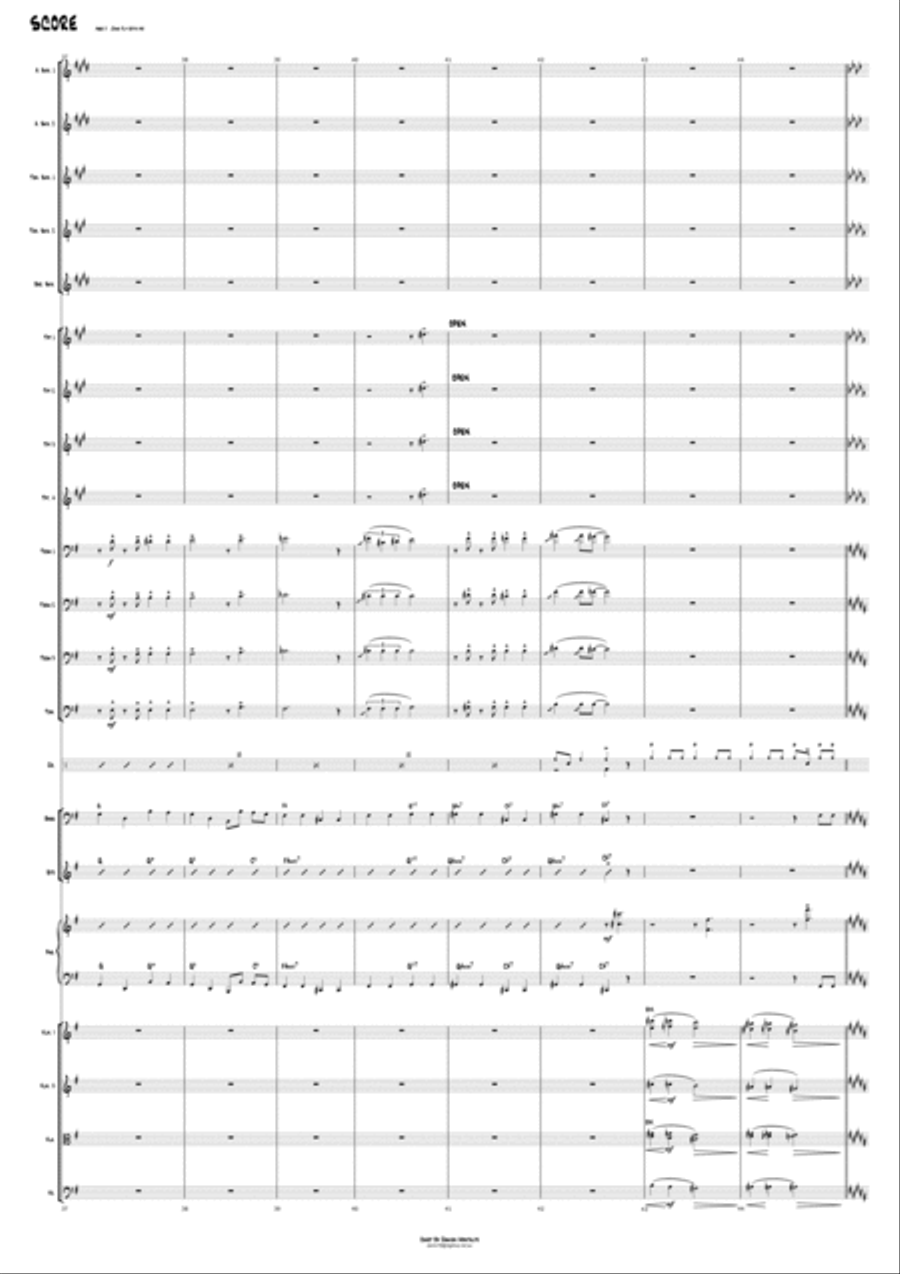 Come Fly With Me Come Fly With Me Jazz Ensemble scores gallery preview page 5
