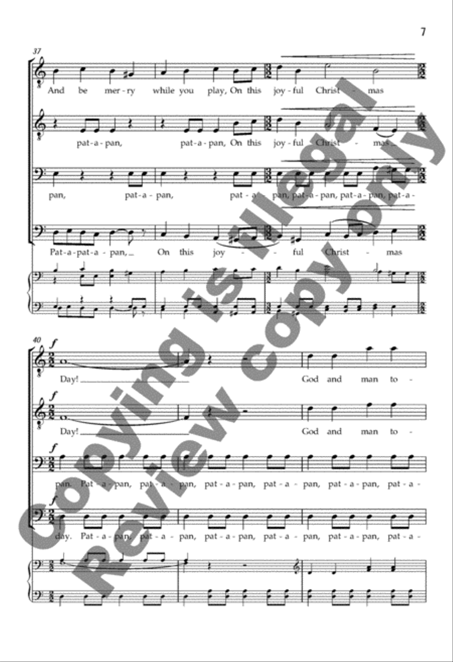 Pat-a-pan TTBB scores gallery preview page 8