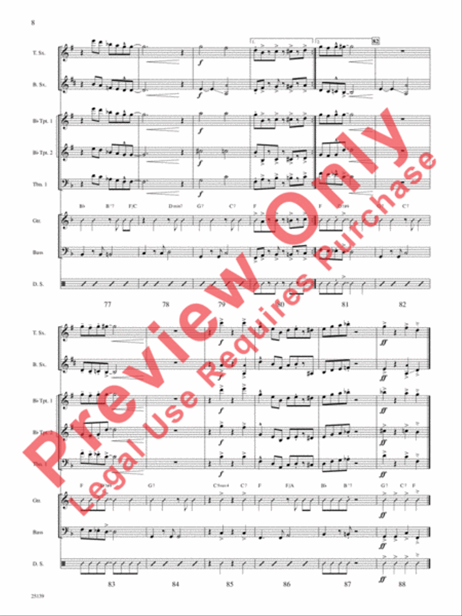 Hallelujah I Love Her So Choir scores gallery preview page 9