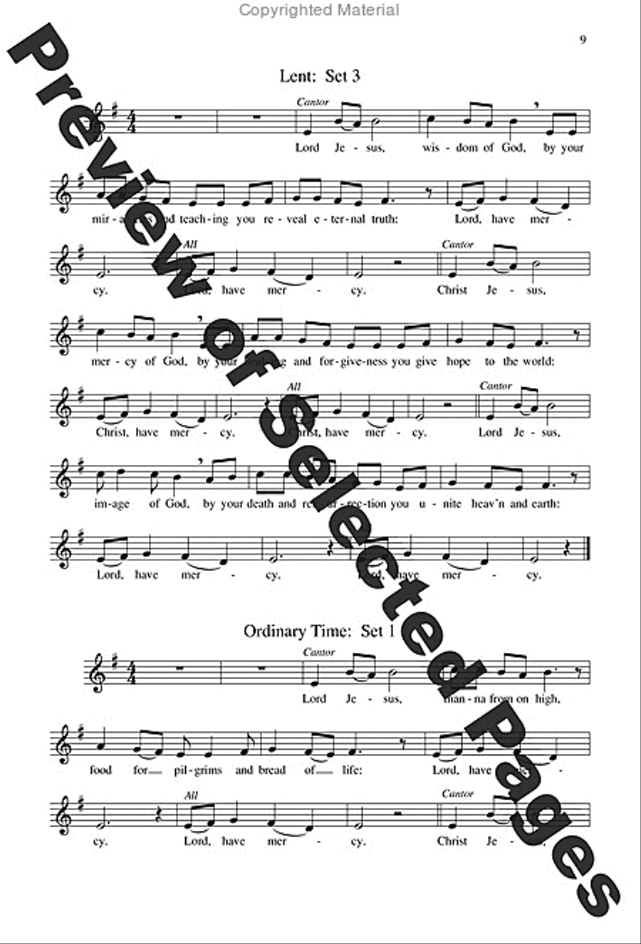 Mass of the Angels and Saints - Choral / Accompaniment Edition 3-Part scores gallery preview page 6