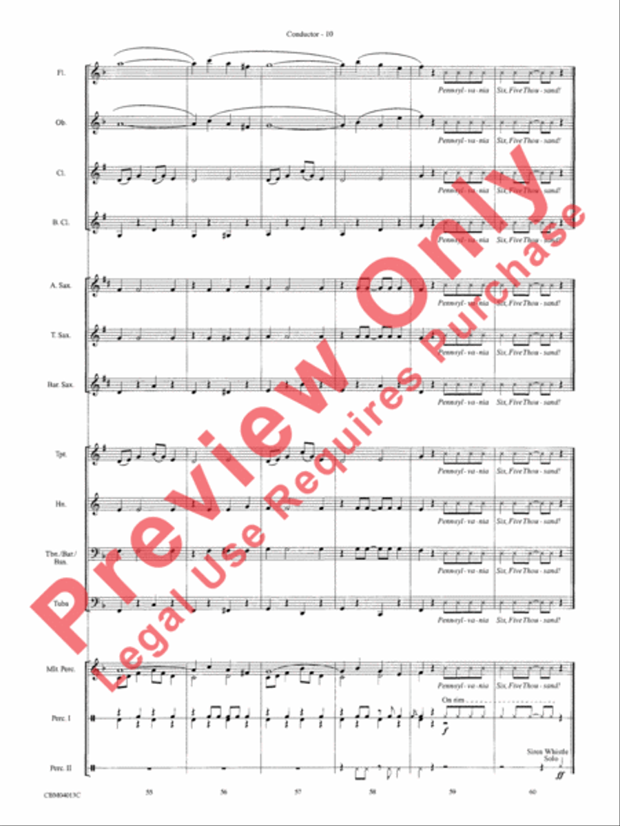 Pennsylvania 6-5000 Pennsylvania 6-5000 Concert Band scores gallery preview page 12
