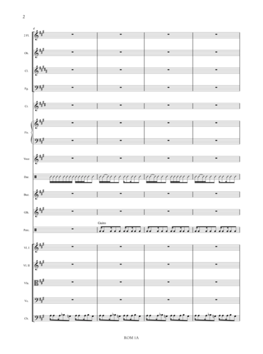 Romanó Drom (Romany Caravan) for Accordion, Voice and Orchestra Orchestra scores gallery preview page 28