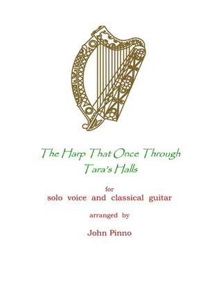 The Harp That Once Through Tara's Halls for voice and classical guitar