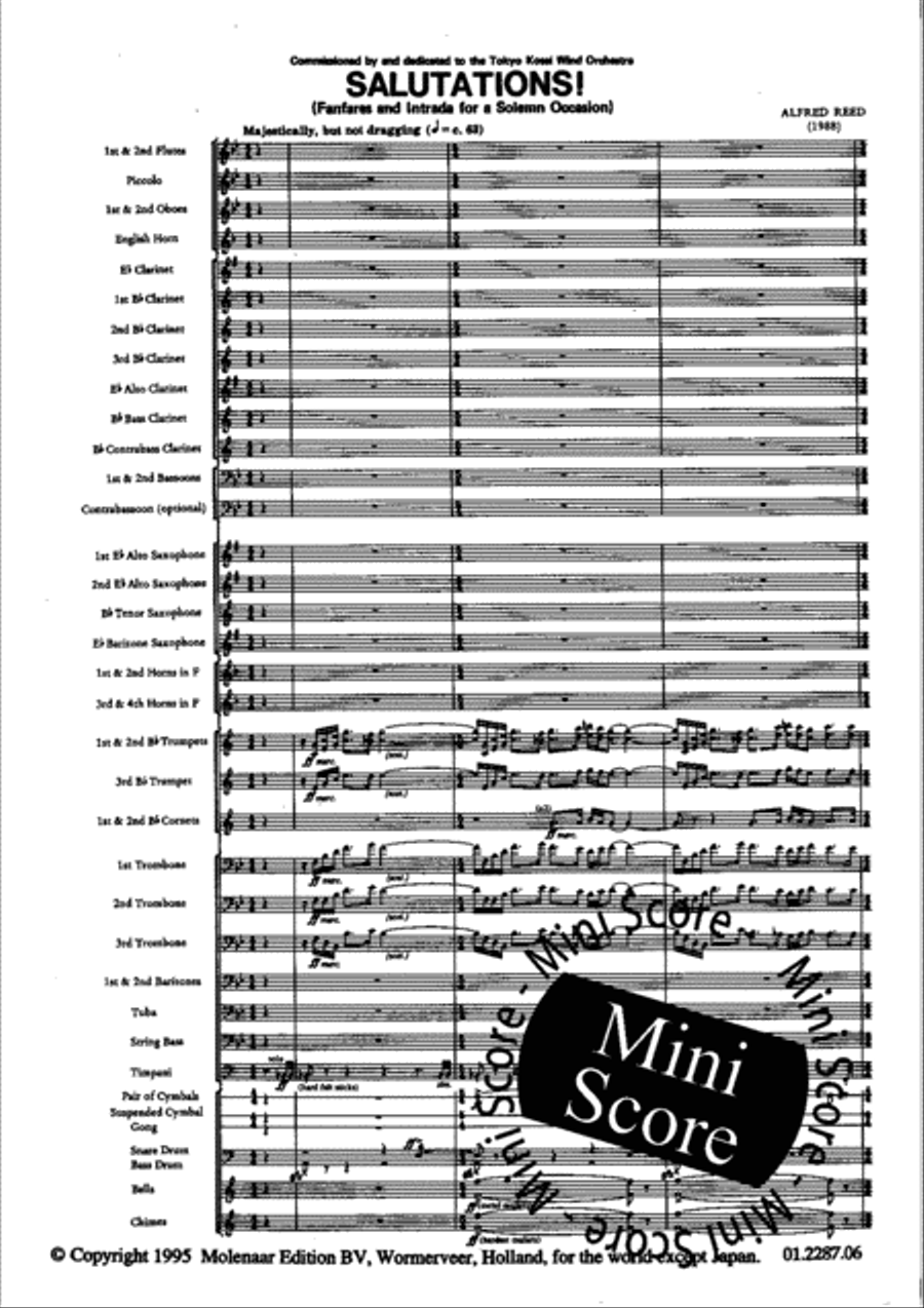 Salutations! Concert Band scores gallery preview page 7