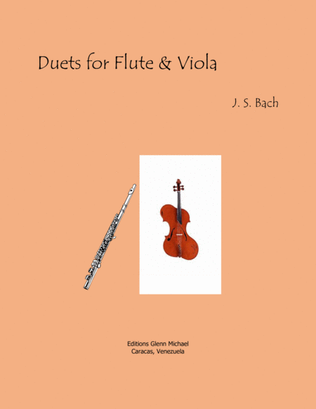 Book cover for Bach Duets for Flute & Viola