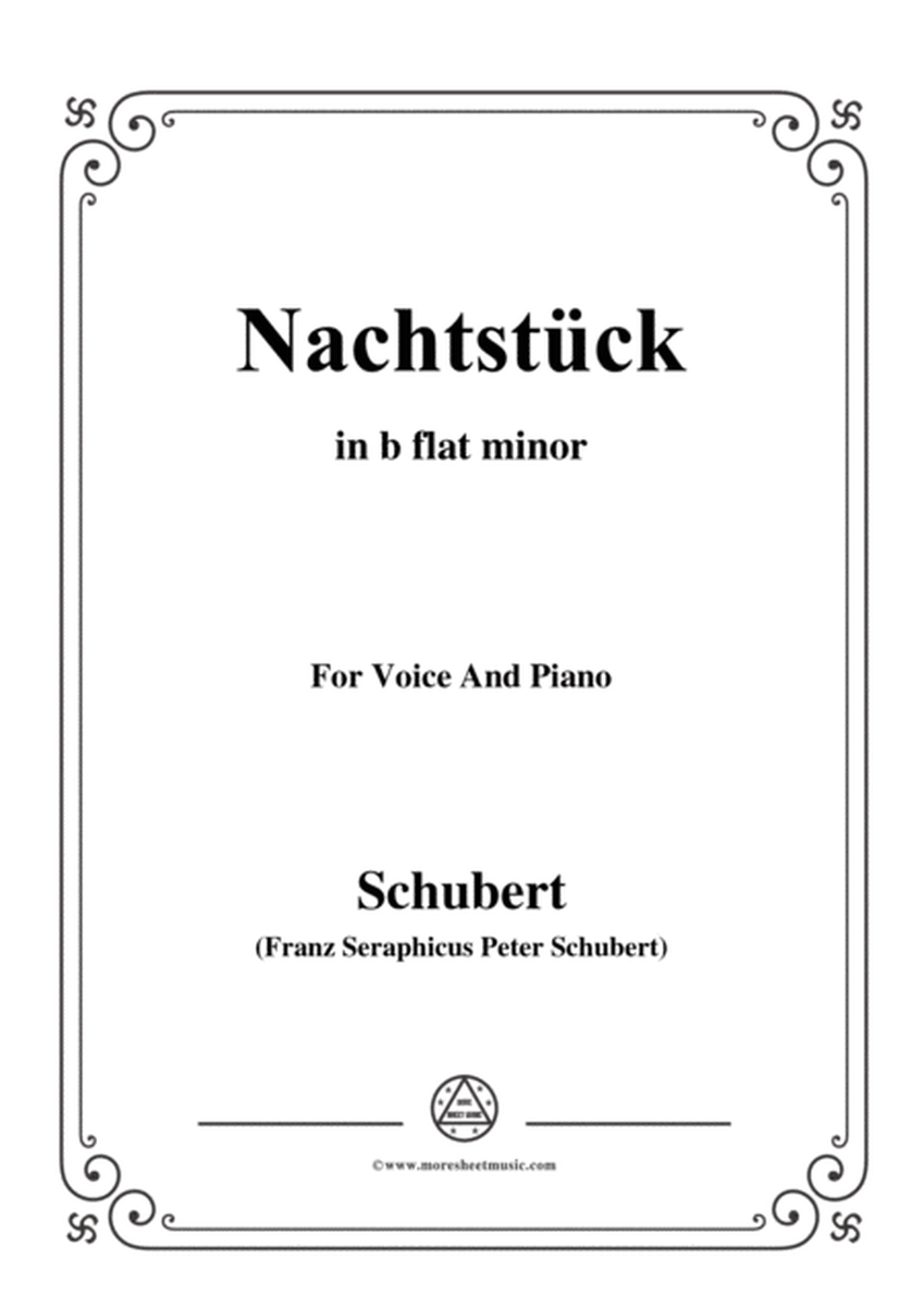 Schubert-Nachtstück,Op.36 No.2,in b flat minor,for Voice&Piano image number null