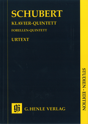 Book cover for Quintet A Major Op. Posth. 114 D 667 “The Trout”