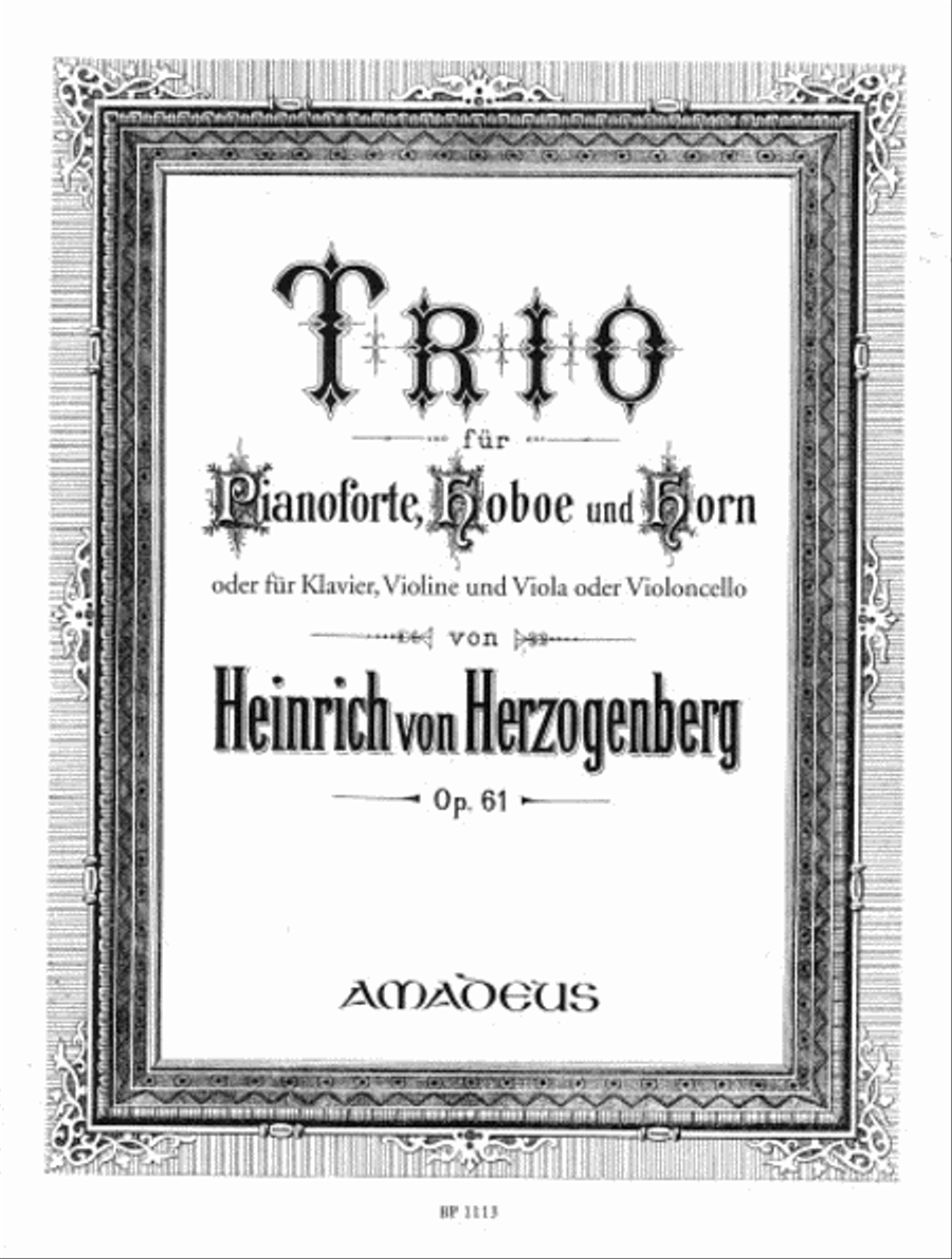 Trio in D op. 61 Oboe scores gallery preview page 1