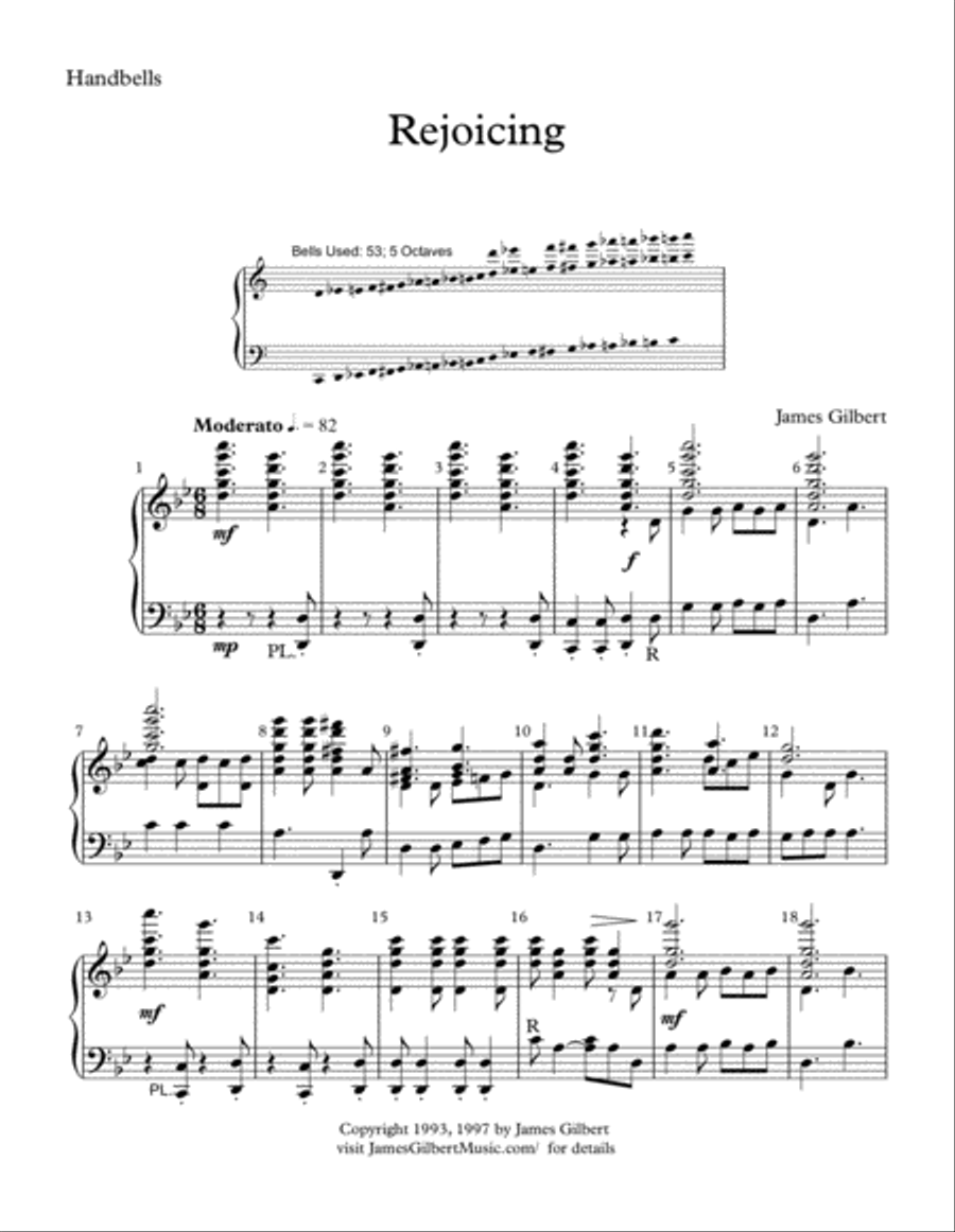 Rejoicing Handbell Choir scores gallery preview page 1