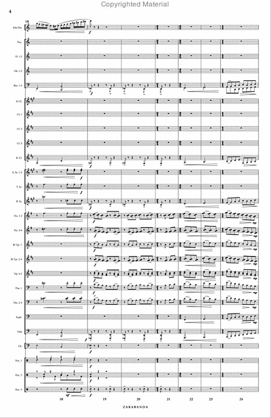Zarabanda Concert Band scores gallery preview page 5