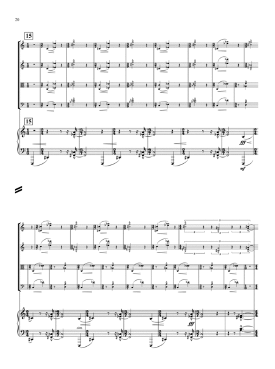 Piano Quintet Small Ensemble scores gallery preview page 3