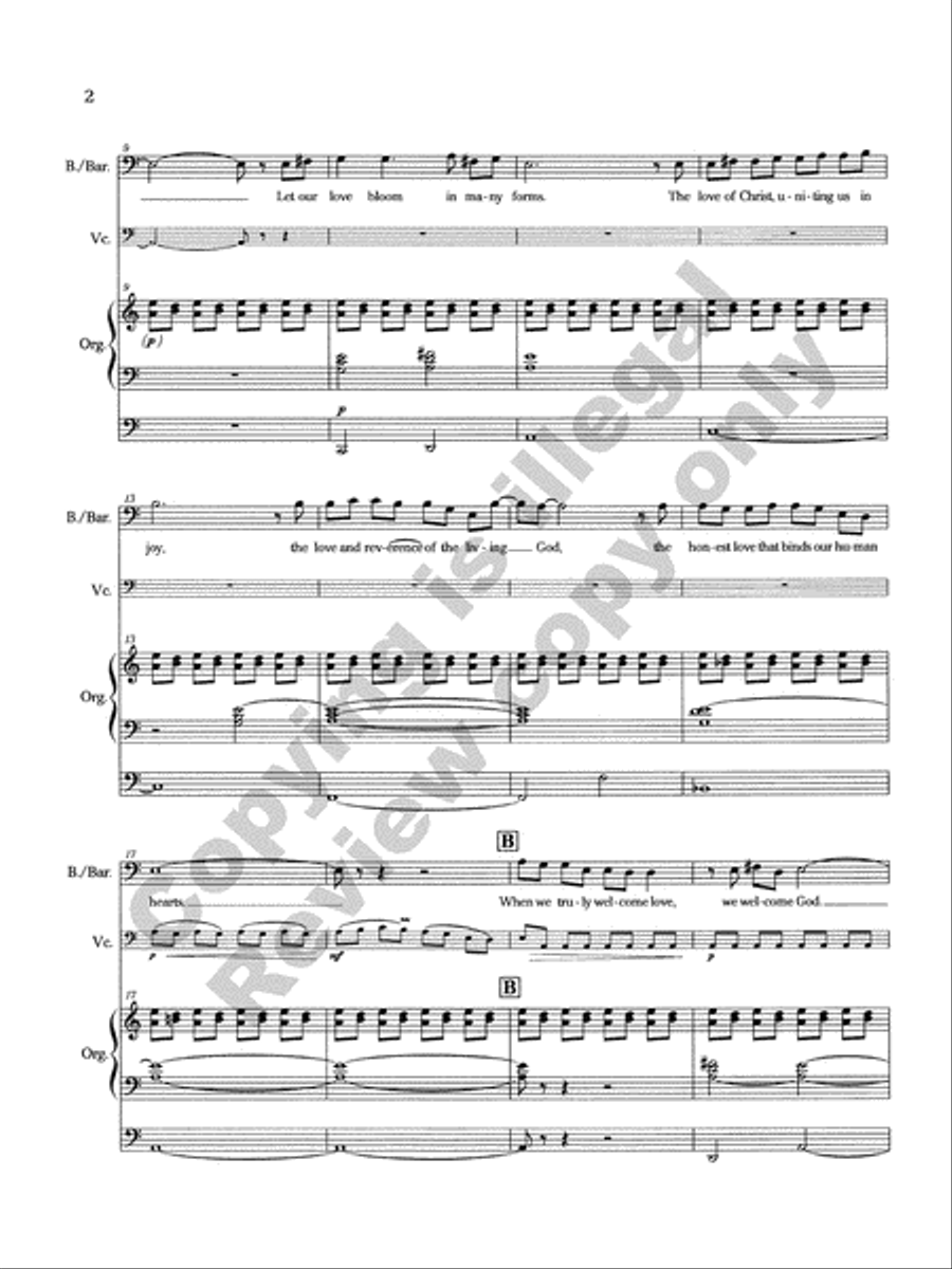 Prayers and Blessings (Vocal/Full Score) Baritone Voice scores gallery preview page 4