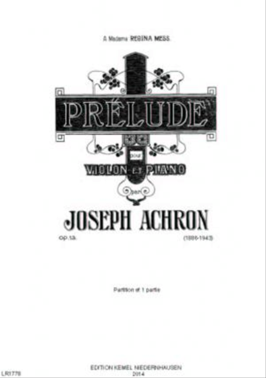 Prelude Violin Solo scores gallery preview page 1