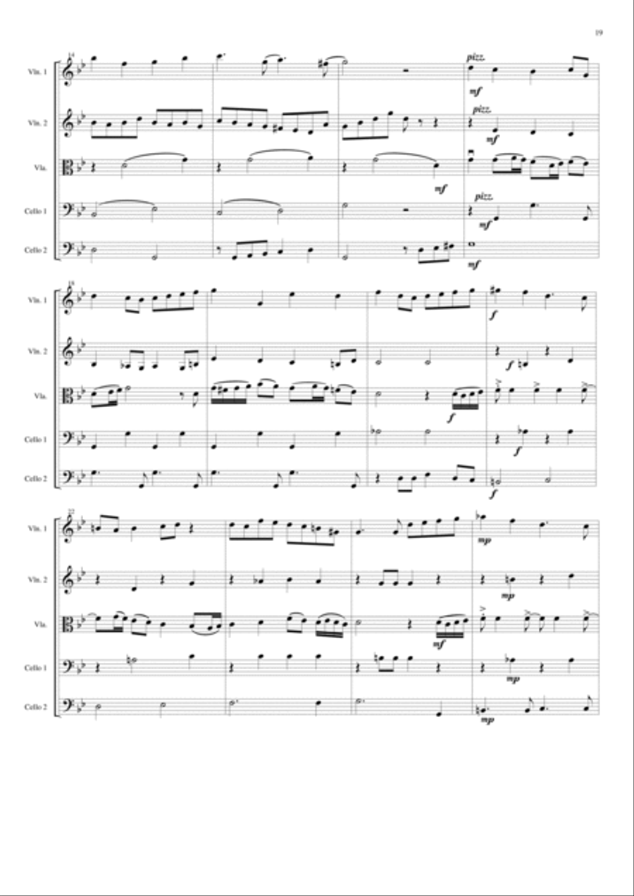 Camp David for string quintet String Quintet scores gallery preview page 2