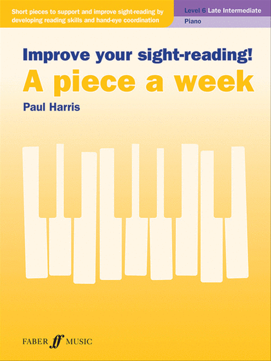 Improve Your Sight-Reading! A Piece a Week -- Piano, Level 6 Piano Method scores gallery preview page 1