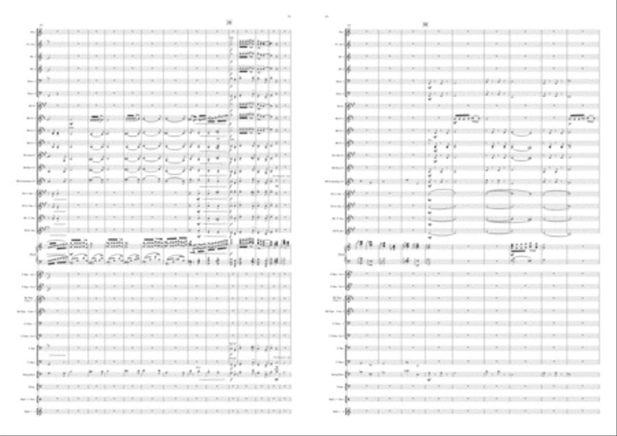 Concerto In C For Piano And Symphonic Wind Orch. Concert Band scores gallery preview page 14