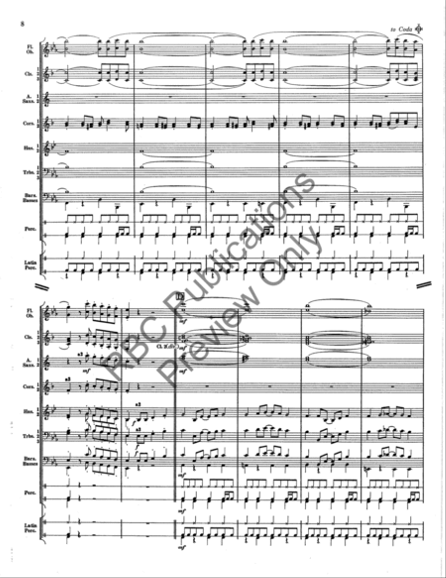 Wah Wah Juarez Concert Band scores gallery preview page 8
