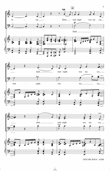Give Me Jesus (arr. Rollo Dilworth)